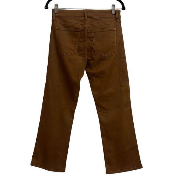 Joe’s Women’s Callie High Rise Cropped Bootcut Brown Button Fly Stretch Jeans 27 - Picture 2 of 8
